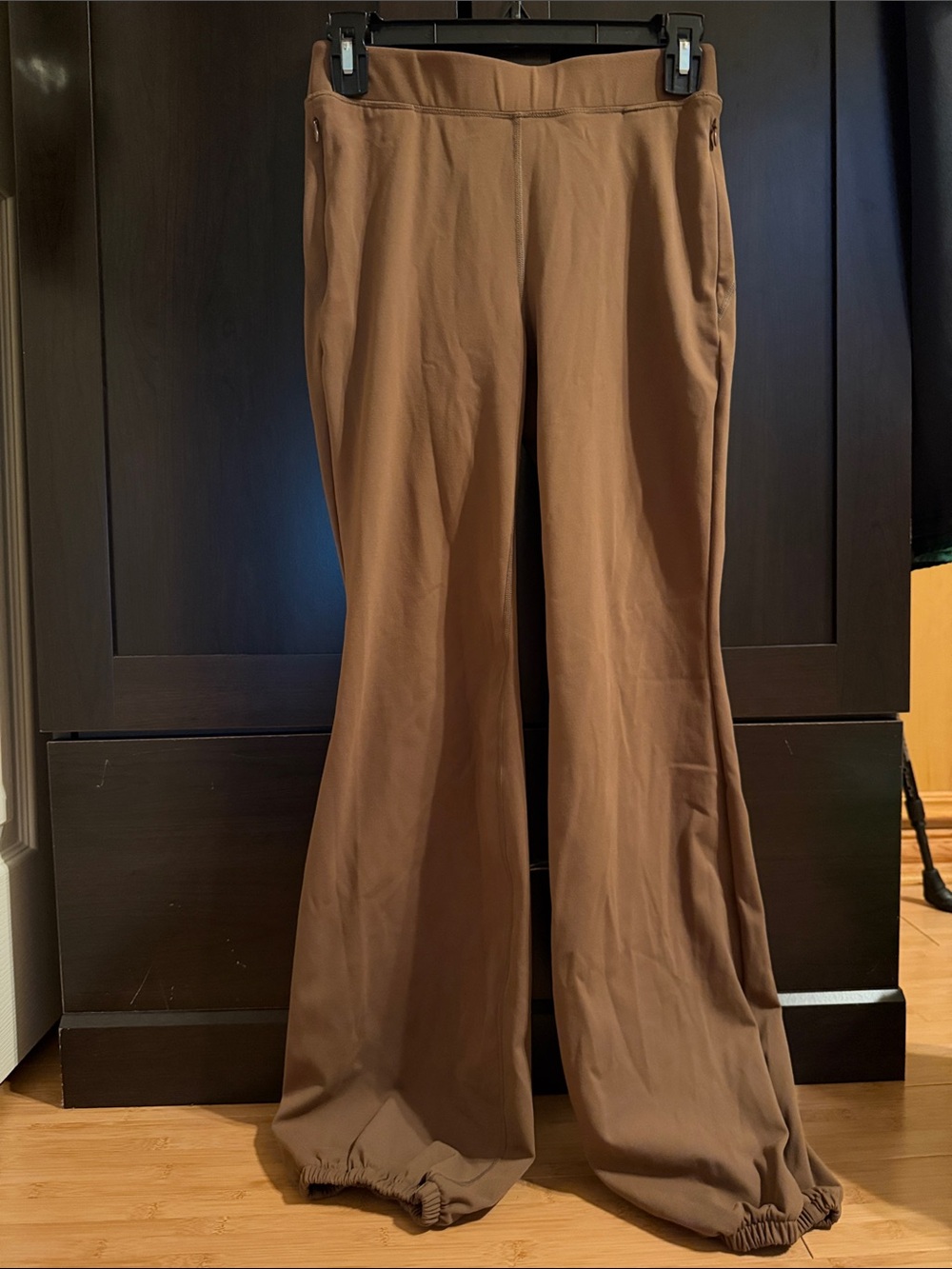 HALARA Wide Leg Brown Stretch Pants